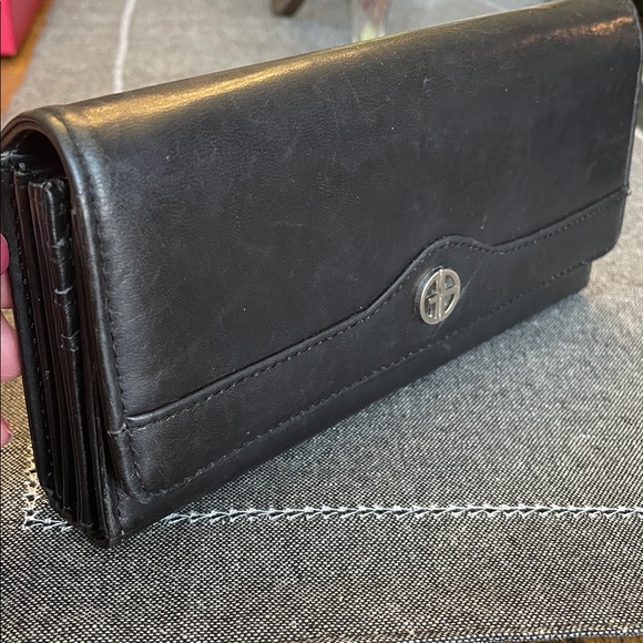 Giani Bernini Black Leather Wallet - Picture 1 of 11